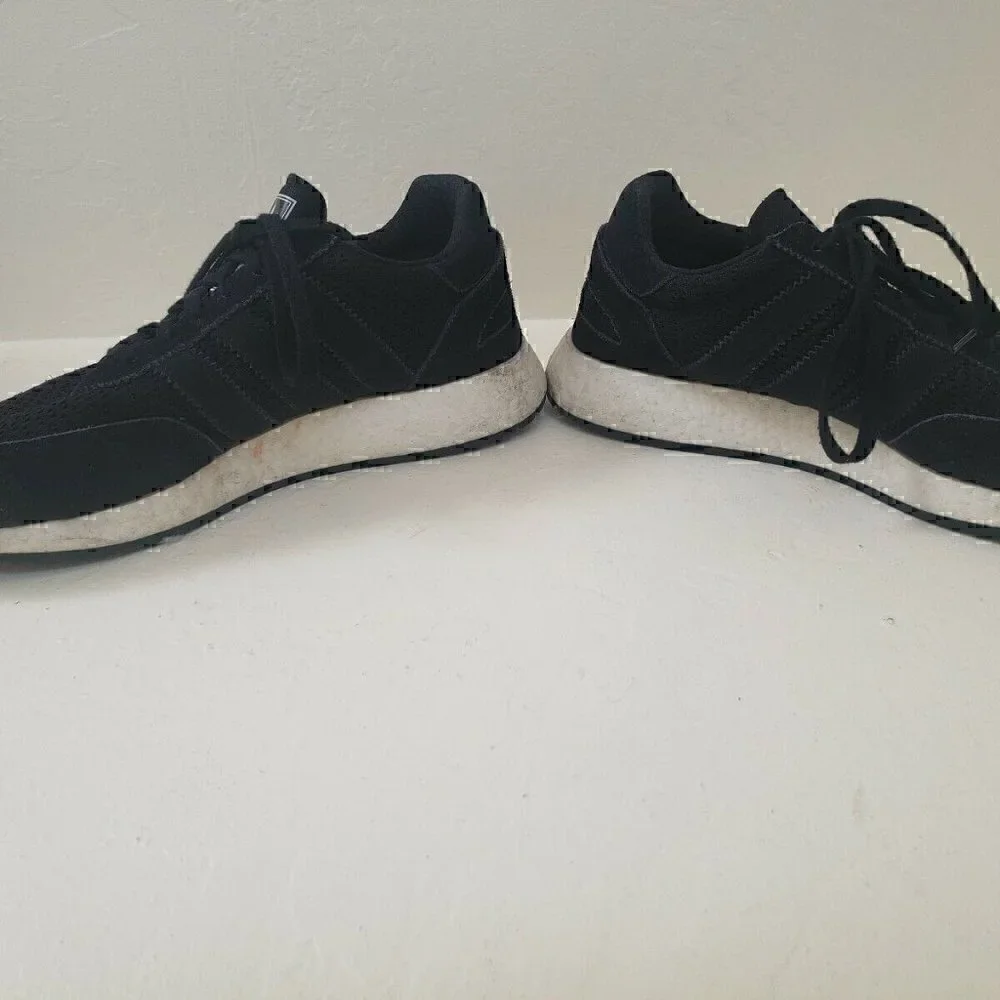 Men's Pre Own Adidas Boost black white Shoes 11.5 - Picture 4 of 8